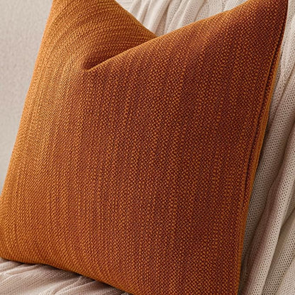 Foindtower Set of 2 Decorative Textured Burlap Linen Throw Pillow Covers - Image 3