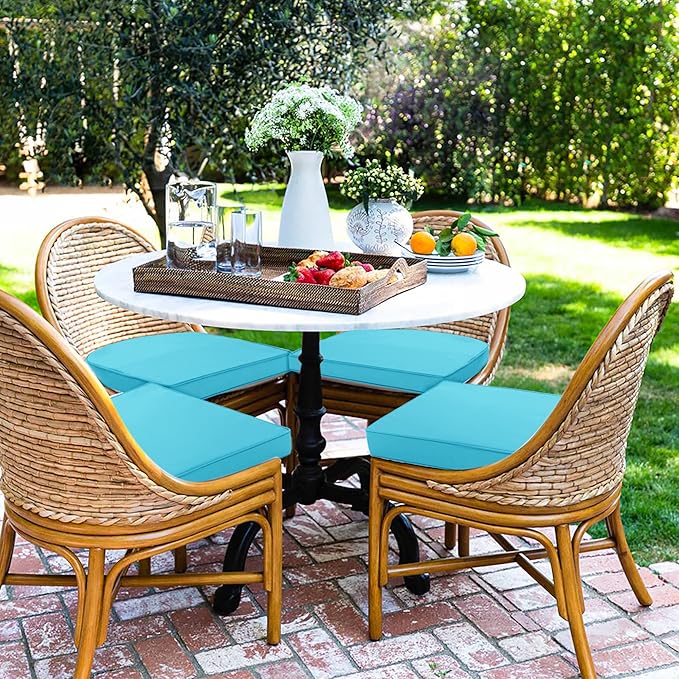 Outdoor Chair Cushions Set of 4 Waterproof Patio Chair Cushions - Image 7