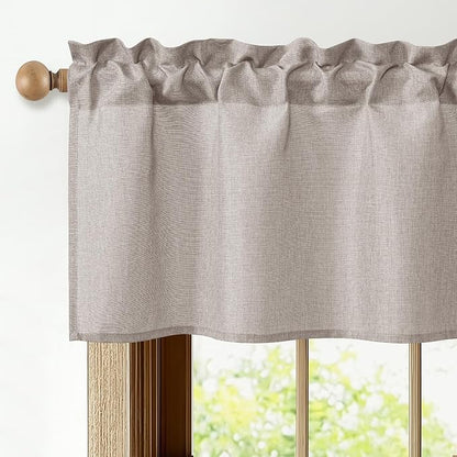 JIUZHEN Faux Linen Window Valance - Image 2