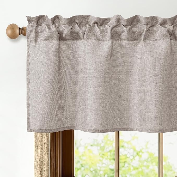 JIUZHEN Faux Linen Window Valance - Image 2