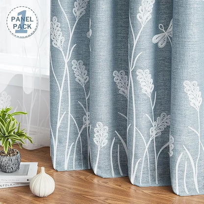 Melodieux Wheat Embroidery Extra Wide Curtain - Image 4