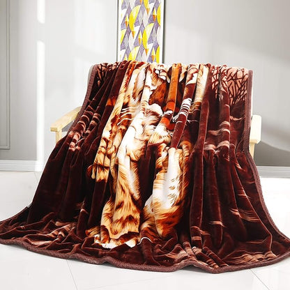Tiger Animal Print Blanket 5.3 Lbs - Image 9