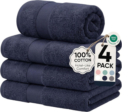 jouline | 4-piece large premium 600gsm bath towel, main product view