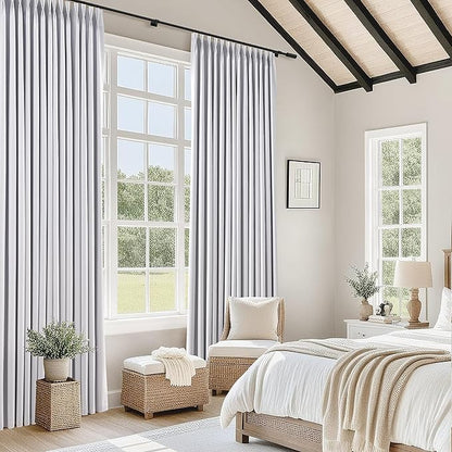 White Black Out Curtain 90 Inch Long - Image 3