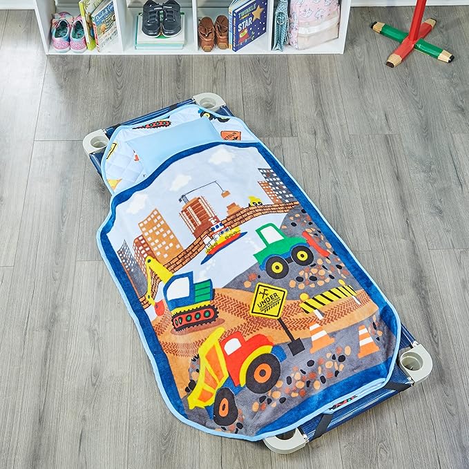EVERYDAY KIDS Cute Preschooler and Toddler Cot Nap Mat - Image 2