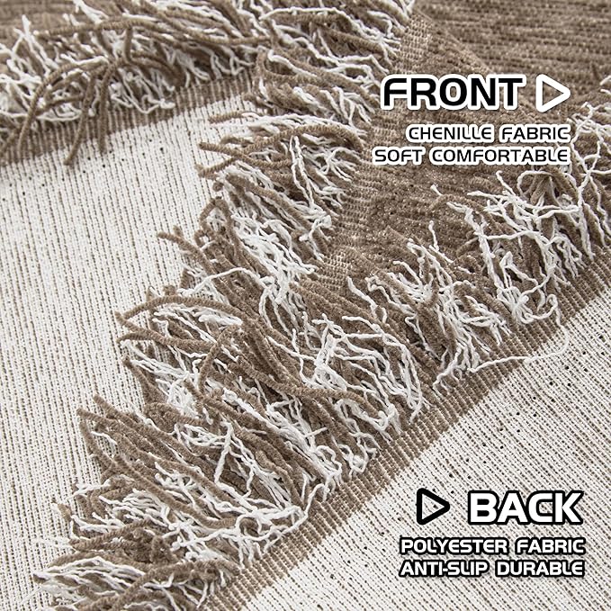 MEETSKY Couch Cover Washable for Dogs Sectional Couch Covers Chenille Sofa - Image 4
