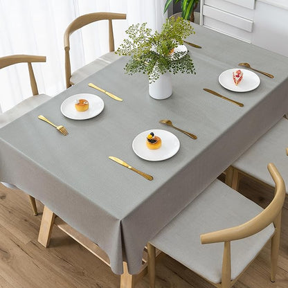 Rectangle Table Cloth, 100% Waterproof Tablecloth Oil Proof Spill Proof Vinyl by Unknown