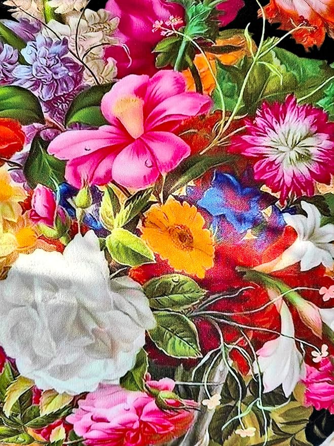 Elegant Velvet Floral Pillow Cover Double Sides Handmake Big Size Flower - Image 6