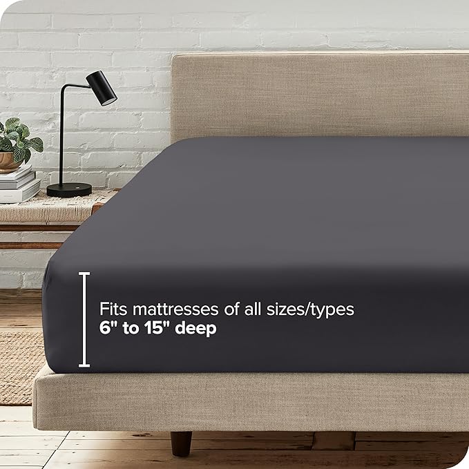 Bare Home Fitted Bottom Sheet Twin XL Size - Image 6