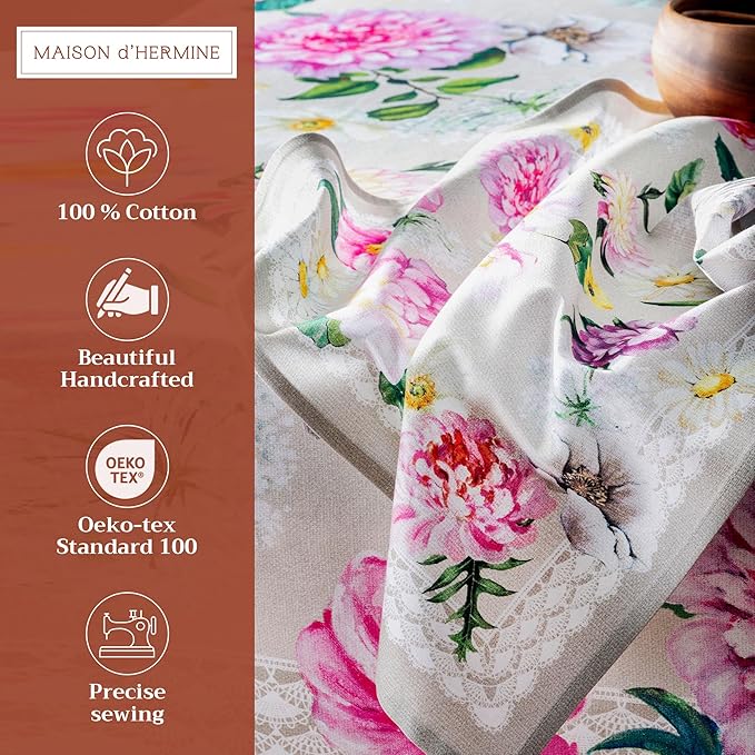Maison d' Hermine Cloth Napkins Set of 4 100% Cotton Everyday Reusable Square - Image 2