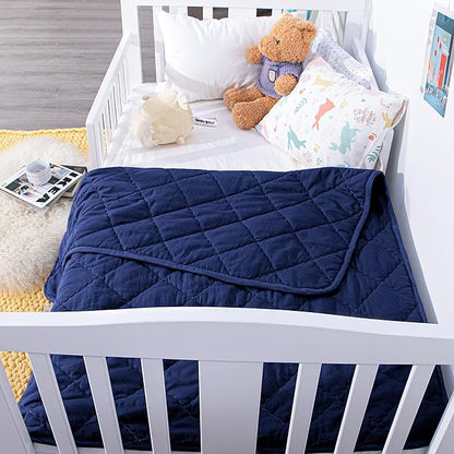 NTBAY Down Alternative Toddler Comforter, Lightweight and Warm Solid Color Baby - Image 6