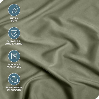 Bare Home 2-Pack Fitted Bottom Sheets Split King - Image 2