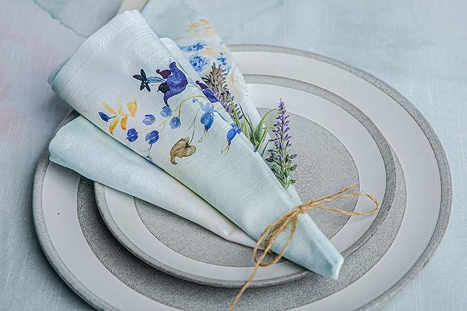 Maison d' Hermine Cloth Napkins Set of 4 100% Cotton Everyday Reusable Square - Image 9