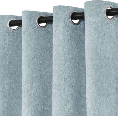 Macochico Full Blackout Curtains 84 Inches Long Insulated Noise Reducing - Image 4