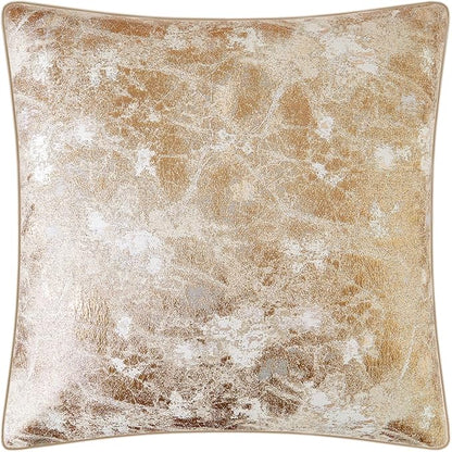 THE-TINOART Gold Jacquard Pillow Cover 22x22 by Unknown