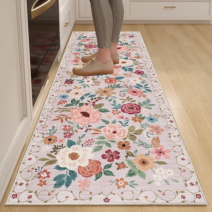 DUKINO Runner Rug, 2.6x8 Kitchen Runner Rug by DUKINO