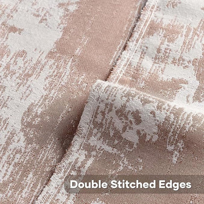 FUTEI Rust White Decorative Throw Pillow Covers 18x18 Inch Set of 2, Soft Faux - Image 4
