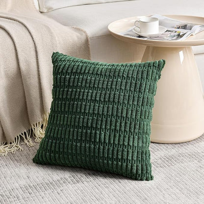Fancy Homi Set of 4 Green Boho Spring Decorative Throw Pillow Covers 24x24 Inch - Image 2