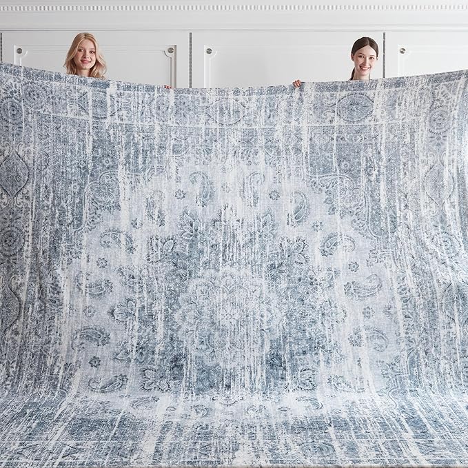 Oversized Vintage Pattern Blanket 120x120 Inches, Giant 10'x10' by Korbliss