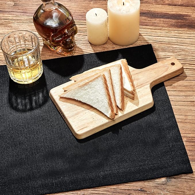 Mebakuk Linen Farmhouse Table Runner Large Burlap Style Soft and Waterproof - Image 5