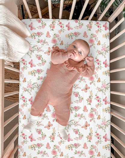 Bassinet Sheet for Baby Boy and Girl 2 Pack, Fitted Sheets for Rectangle - Image 5