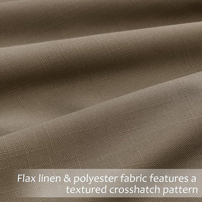 Dark Taupe Blackout Curtains 84 Inch Long - Image 4