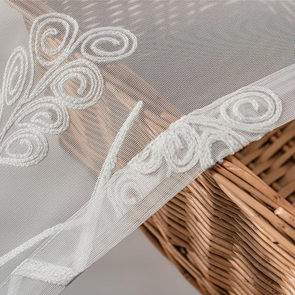 Melodieux Wheat Embroidery Sheer Curtain - Image 5