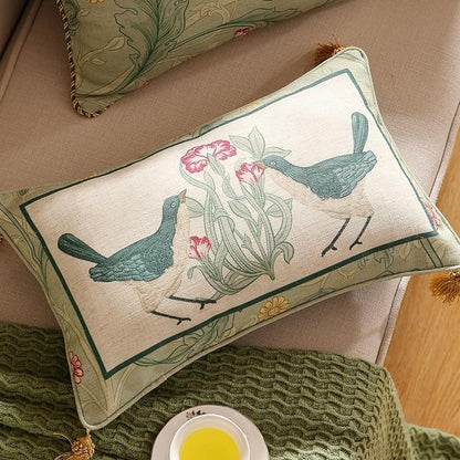 patdrea Designer Rectangle Throw Pillow Covers, Farmhouse Linen - Image 5