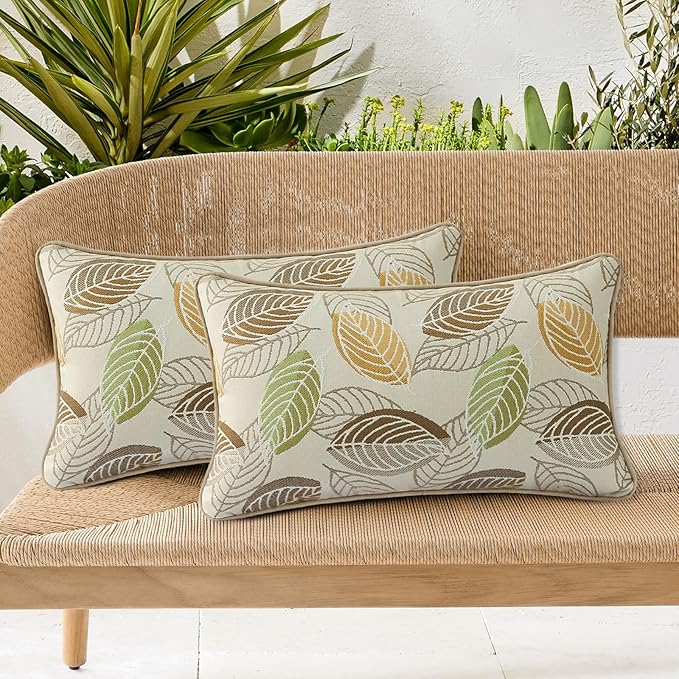 Outdoor Sunbrella Decorative Pillows Pack of 4, Momento Spring - Image 3