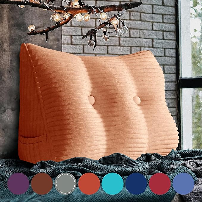 Wedge Headboard Pillow Dorm Room Reading Pillow Back Support - Image 2