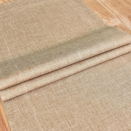 NEWISHER Farmhouse Rustic Table Runner Solid Flaxen Rectangular Table Runners - Image 5