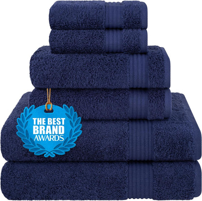 cotton paradise 100% cotton turkish towel set, soft shown in use