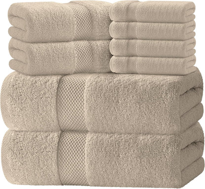 white classic luxury taupe bath towel set of, main product view