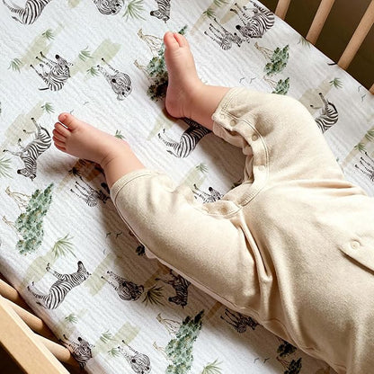 Muslin Bassinet Fitted Sheets, 2 Pack - Image 3