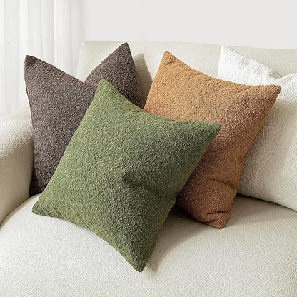 Foindtower Pack of 2, Decorative Textured Boucle Throw Pillow Covers Accent - Image 6