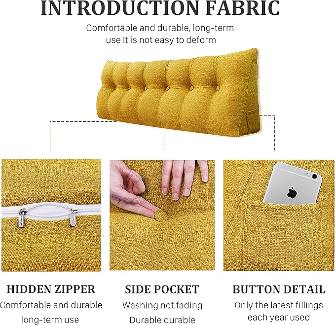 13 lbs Thickened Headboard Pillow Wedge Pillow Headboard Reading Pillow Bed - Image 6