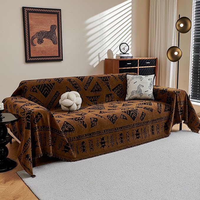 MYSKY HOME Boho Couch Cover Sofa Covers, Couch Covers by MYSKYHOME