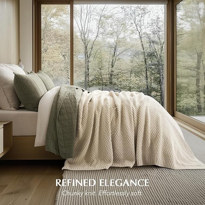EVERGRACEHOME Chunky Chenille Knit Throw Blanket - Image 6