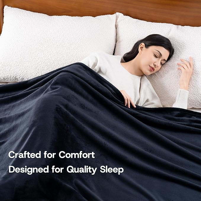 Luxury Fleece Warm Blanket, Soft Lightweight Velvety Plush Blanket - Image 4