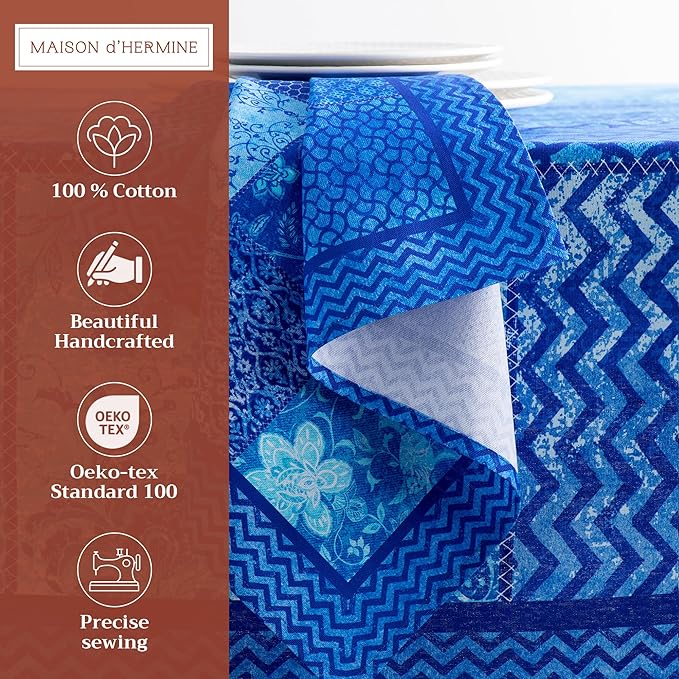Maison d' Hermine Cloth Napkins Set of 4 100% Cotton Everyday Reusable Square - Image 2