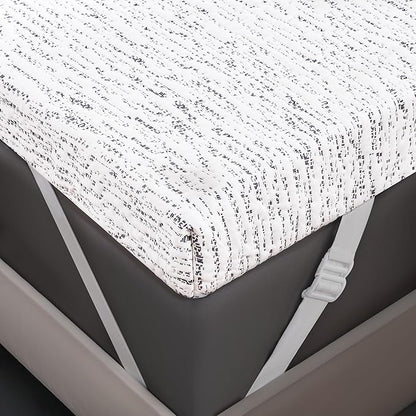 Subrtex Cooling Mattress Topper Cover King Size 2 Inch Mattress Topper - Image 4