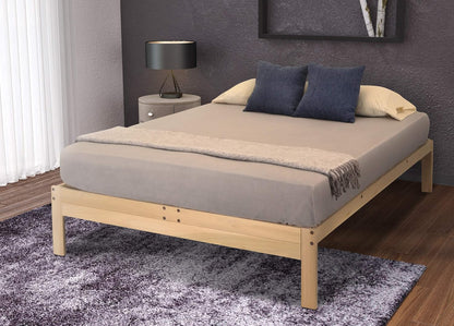 kd frames nomad platform bed - twin xl shown in use