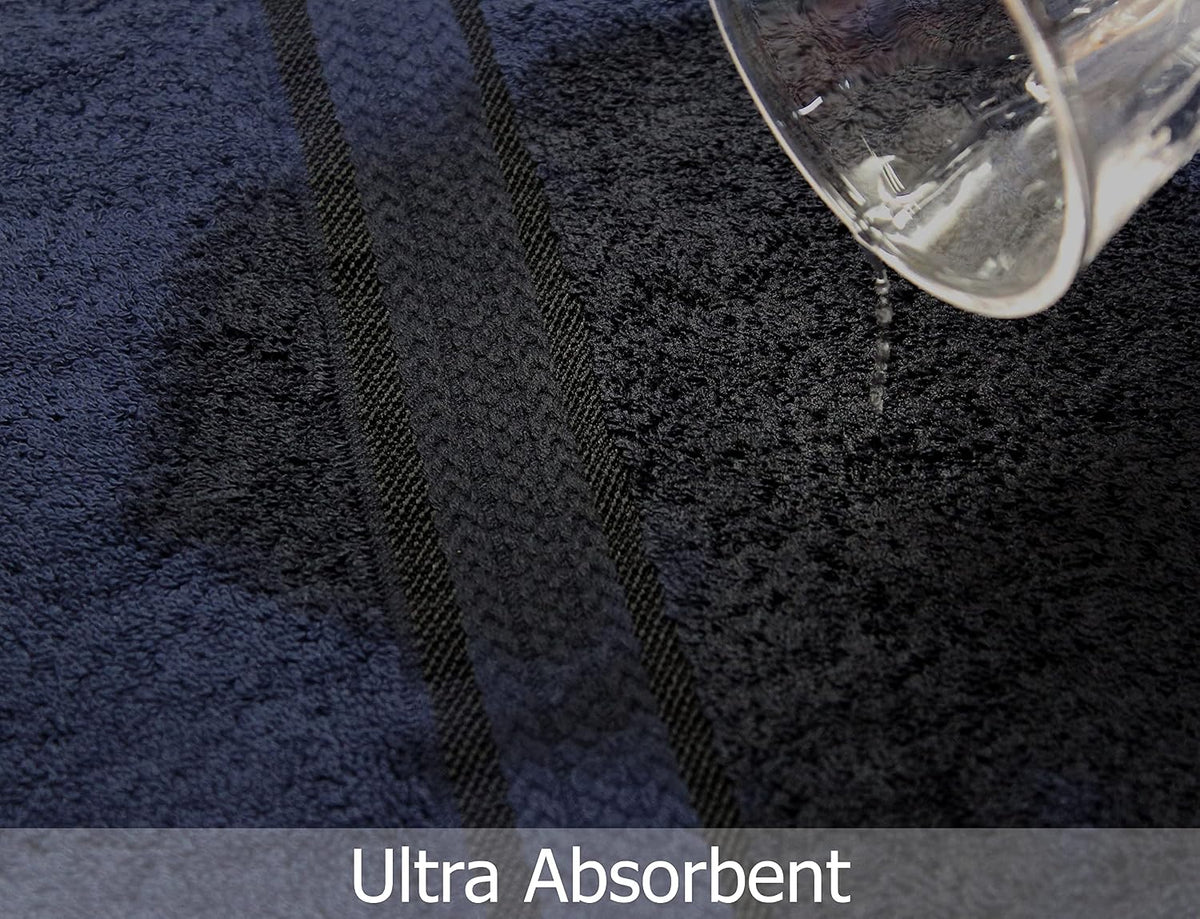 cotton craft ultra soft bath towels - 4, front angle view