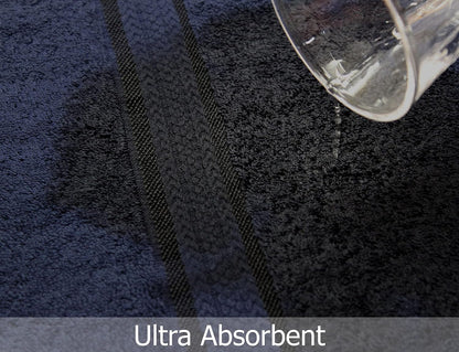 cotton craft ultra soft bath towels - 4, front angle view
