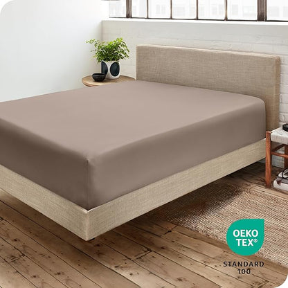 Bare Home Fitted Bottom Sheet Queen Size - Image 4