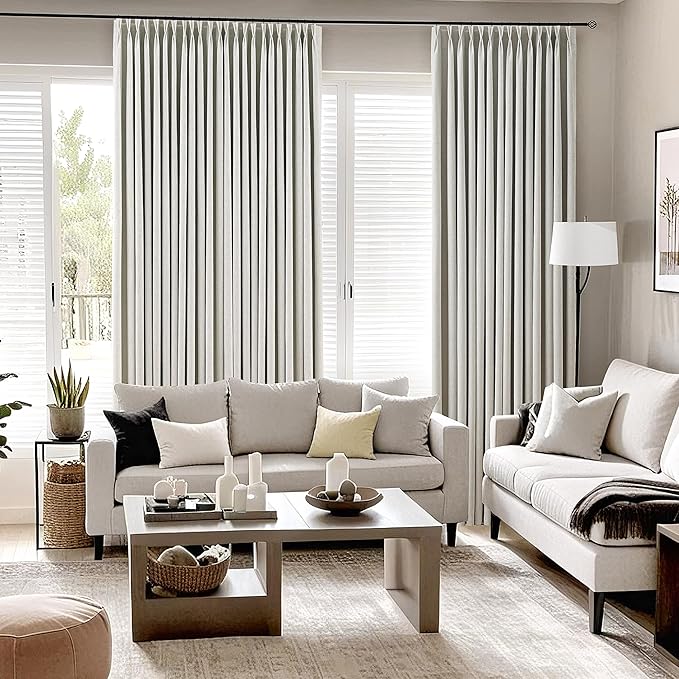 102 Inch Long Blackout Curtains 2 Panel Set - Image 7