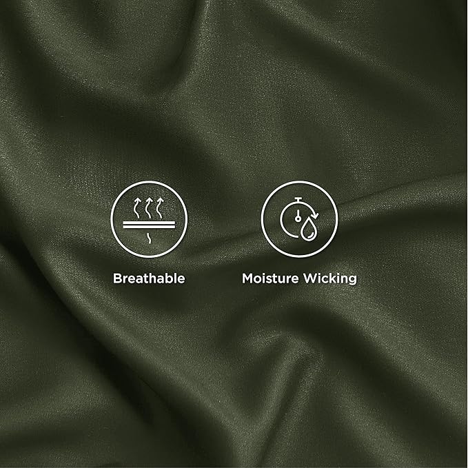 Bedsure Full Size Bed Sheets, Cooling Sheets, Rayon Derived from Bamboo - Image 4