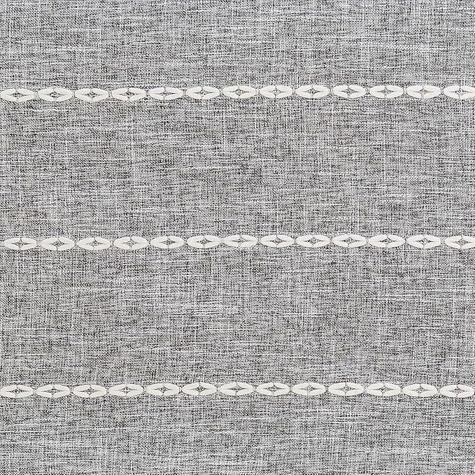 ZeeMart Farmhouse Braided Striped Table Runner, Rustic Grey Table Runners 60 - Image 6
