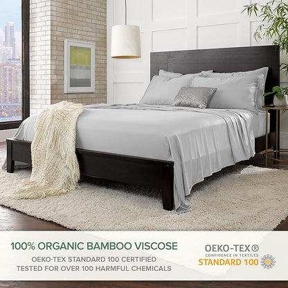 Pure Bamboo Full Sheets, Genuine 100% Organic Viscose Derived from Bamboo Bed - Image 2