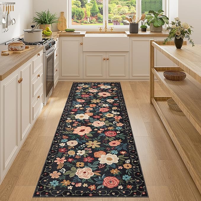 DUKINO Runner Rug, 2x7 Boho Kitchen Rug by DUKINO
